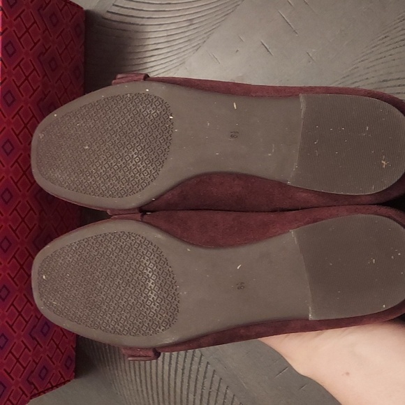 TORY BURCH Malbec Marsden Smoking Slipper Suede Flats - Picture 7 of 8